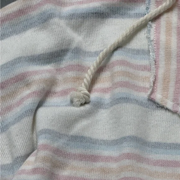 Ron Jon Striped Hoodie Sweater - White, Pink, Blue - Picture 3 of 3